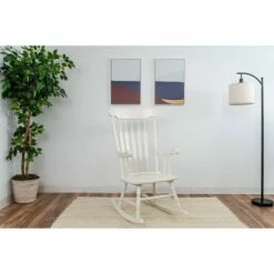 Adult Wooden Rocking Chair - Gift Mark Natural