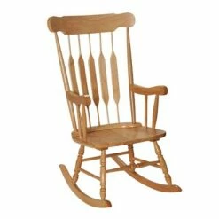 Adult Wooden Rocking Chair - Gift Mark Natural -Living Room Chairs store unnamed file 13917