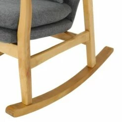 Benny Mid Century Modern Fabric Rocking Chair - Christopher Knight Home Muted Yellow -Living Room Chairs store unnamed file 13923