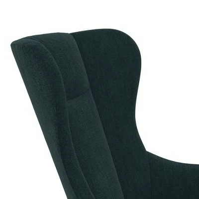 Novogratz Harper Wingback Rocker Blue 8 Novogratz Harper Wingback Rocker Blue - Image 6