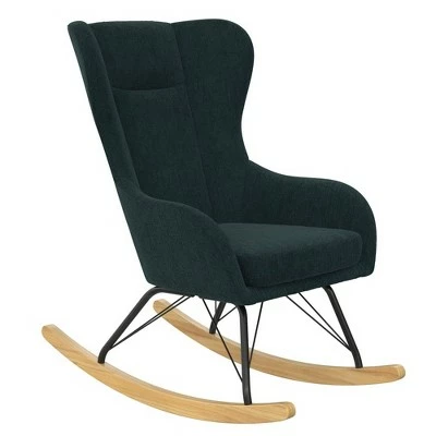 Novogratz Harper Wingback Rocker Blue 11 Novogratz Harper Wingback Rocker Blue - Image 9
