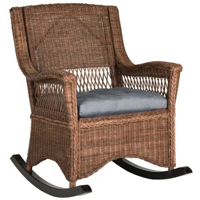 Aria Rocking Chair - Brown - Safavieh 4 Aria Rocking Chair - Brown - Safavieh - Image 2