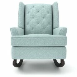 Best Chairs Inc. Best Chairs Ames Upholstered Runner Rocker Espresso Powder -Living Room Chairs store unnamed file 13978