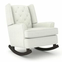 Best Chairs Inc. Best Chairs Ames Upholstered Runner Rocker Espresso Powder -Living Room Chairs store unnamed file 13979
