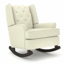 Best Chairs Inc. Best Chairs Ames Upholstered Runner Rocker Espresso Powder -Living Room Chairs store unnamed file 13980