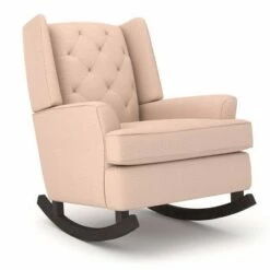 Best Chairs Inc. Best Chairs Ames Upholstered Runner Rocker Espresso Powder -Living Room Chairs store unnamed file 13981