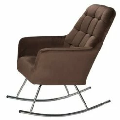 Gift Mark Deluxe Adult Rocking Chair with Chrome Legs
