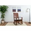 Gift Mark Adult Rocking Chair with Horizontal Back and Brown Faux Leather Seat -Living Room Chairs store unnamed file 13991