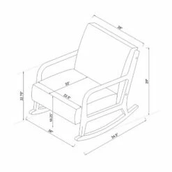 Esters Wood Armchair Sherpa White - Project 62™ -Living Room Chairs store unnamed file 13998