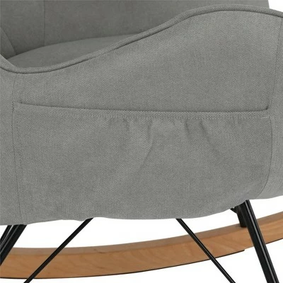 Baby Relax Zander Rocker Chair with Side Storage Pockets Blue 8 Baby Relax Zander Rocker Chair with Side Storage Pockets Blue - Image 6