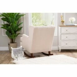 Asher Fabric Rocker Beige - Abbyson Living -Living Room Chairs store unnamed file 14028