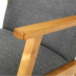 Harvey Mid-Century Modern Fabric Rocking Chair - Christopher Knight Home Muted Blue -Living Room Chairs store unnamed file 14031