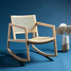 Perth Rattan Rocking Chair Natural - Safavieh