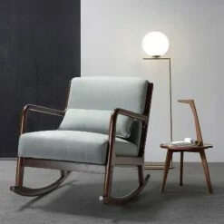 Rocking Chair with a Lumbar Pillow | Karat Home