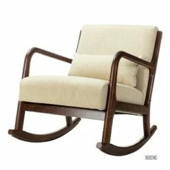 Rocking Chair with a Lumbar Pillow | Karat Home -Living Room Chairs store unnamed file 14056