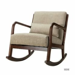 Rocking Chair with a Lumbar Pillow | Karat Home -Living Room Chairs store unnamed file 14058
