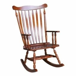 Rocking Chair Solid Wood - International Concepts Cherry -Living Room Chairs store unnamed file 14069