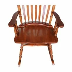 Rocking Chair Solid Wood - International Concepts Cherry -Living Room Chairs store unnamed file 14072