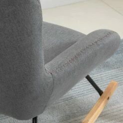 HomCom Modern Wingback Fabric Rocking Sofa Chair 14 HomCom Modern Wingback Fabric Rocking Sofa Chair -Living Room Chairs store unnamed file 14083