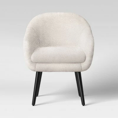 Harwell Modern Arm Barrel Chair with Metal Legs - Project 62™ Gray/white 6 Harwell Modern Arm Barrel Chair with Metal Legs - Project 62™ Gray/white - Image 5