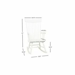 Gift Mark Modern Wooden Rocking Chair - Cherry -Living Room Chairs store unnamed file 14183