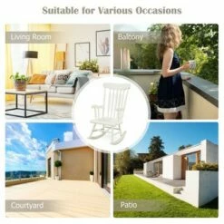 Costway Solid Wood Rocking Chair Porch Rocker Indoor Outdoor Seat Glossy Finish WhiteCoffee 14 Costway Solid Wood Rocking Chair Porch Rocker Indoor Outdoor Seat Glossy Finish WhiteCoffee -Living Room Chairs store unnamed file 14186