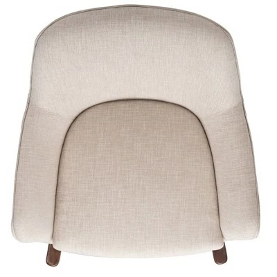 Mack Mid-Century Rocking Chair Oatmeal - Safavieh 8 Mack Mid-Century Rocking Chair Oatmeal - Safavieh - Image 6