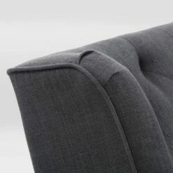 Boston Tufted Fabric Rocking Chair Dark Gray - CorLiving -Living Room Chairs store unnamed file 14233