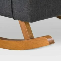 Boston Tufted Fabric Rocking Chair Dark Gray - CorLiving -Living Room Chairs store unnamed file 14236