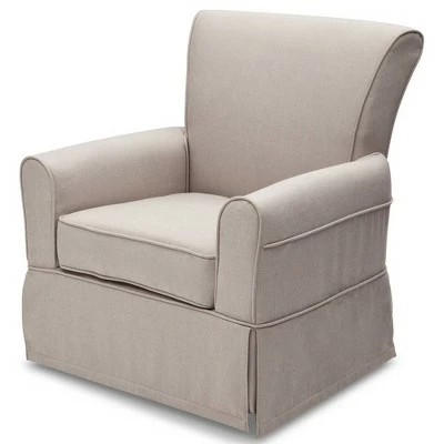Delta Children Epic Nursery Glider Swivel Rocker Chair Taupe 5 Delta Children Epic Nursery Glider Swivel Rocker Chair Taupe - Image 4