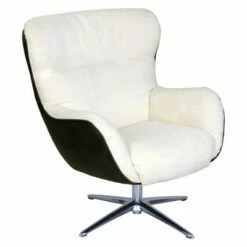 Style Rylie Collaboration Lounge Chair Cream/Black Synergy - Serta