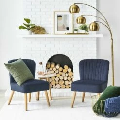 Chelidon Velvet Slipper Chair - Opalhouse™ Green -Living Room Chairs store unnamed file 14267