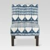 Burke Slipper Chair - Ikat Blue Tones - Threshold™ -Living Room Chairs store unnamed file 14268