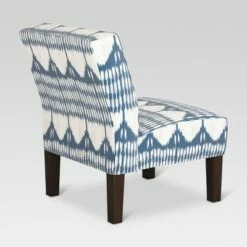 Burke Slipper Chair - Ikat Blue Tones - Threshold™ -Living Room Chairs store unnamed file 14270
