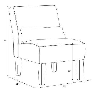 Burke Slipper Chair - Bandana Blue Floral - Threshold™ 6 Burke Slipper Chair - Bandana Blue Floral - Threshold™ - Image 4