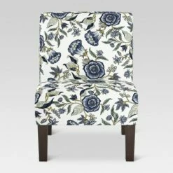 Burke Slipper Chair - Blue Floral - Threshold™