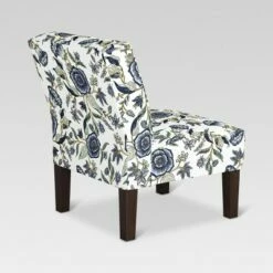 Burke Slipper Chair - Blue Floral - Threshold™ -Living Room Chairs store unnamed file 14278