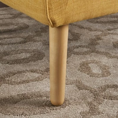 Eilidh Mid Century Tufted Accent Chair Muted Yellow - Christopher Knight Home 5 Eilidh Mid Century Tufted Accent Chair Muted Yellow - Christopher Knight Home - Image 3