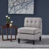Doolittle Modern Slipper Chair Light Gray - Christopher Knight Home -Living Room Chairs store unnamed file 14289