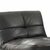 Chair with Leatherette Upholstery and Tufted Details Black - Benzara -Living Room Chairs store unnamed file 14293