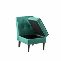 Simple Relax Fabric Storage Accent Chair in Green -Living Room Chairs store unnamed file 14311