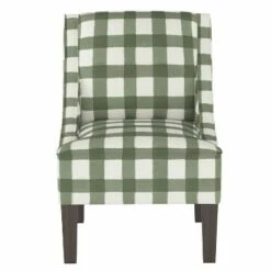 Hudson Accent Chair Buffalo Square Sage - Threshold™