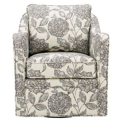 Madison Park Floral Swivel Accent Chair 4 Madison Park Floral Swivel Accent Chair - Image 2