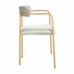 Set of 2 Camille Side Chair Gray/Gold - Safavieh -Living Room Chairs store unnamed file 1443