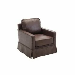 Classic Swivel Club Chair - WOVENBYRD Gray 15 Classic Swivel Club Chair - WOVENBYRD Gray -Living Room Chairs store unnamed file 14477