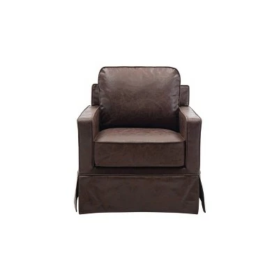 Classic Swivel Club Chair - WOVENBYRD Gray 9 Classic Swivel Club Chair - WOVENBYRD Gray - Image 7
