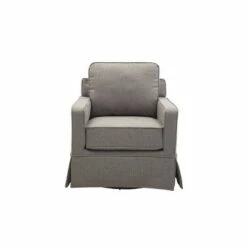 Classic Swivel Club Chair - WOVENBYRD Gray 17 Classic Swivel Club Chair - WOVENBYRD Gray -Living Room Chairs store unnamed file 14479