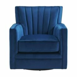 Lawson Swivel Chair - Picket House Furnishings Cobalt -Living Room Chairs store unnamed file 14525