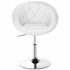 Costway Set of 2 Swivel Bar Stools Height Adjustable Round Tufted Back Bar Chairs White 10 Costway Set of 2 Swivel Bar Stools Height Adjustable Round Tufted Back Bar Chairs White -Living Room Chairs store unnamed file 14570