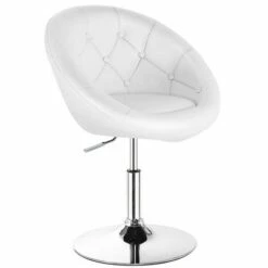 Costway Set of 2 Swivel Bar Stools Height Adjustable Round Tufted Back Bar Chairs White 11 Costway Set of 2 Swivel Bar Stools Height Adjustable Round Tufted Back Bar Chairs White -Living Room Chairs store unnamed file 14571